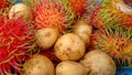 Longan And Rambuthan Fruits Royalty Free Stock Photo
