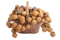 Longan in the shopping basket