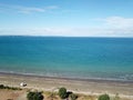 Longbay regional park with Beach in Auckland of New Zealand Royalty Free Stock Photo