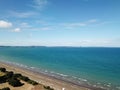 Longbay regional park with Beach in Auckland of New Zealand Royalty Free Stock Photo