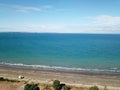 Longbay regional park with Beach in Auckland of New Zealand Royalty Free Stock Photo