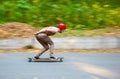 Longboard Downhill Royalty Free Stock Photo