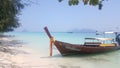 Longboat in Thailnad Royalty Free Stock Photo