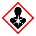 Longer Term Health Hazard,GHS Hazard Pictogram Isolate On White Background,Vector Illustration EPS.10