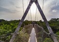 Sun setting over The longest canopy walkway in Africa as seen at the Lekki Conservation Center in Lekki, Lagos Nigeria.