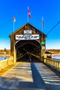 Longest covered bridge in the world at Hartland, New Brunswick, Canada Royalty Free Stock Photo