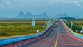 The longest road bridge in Thailand