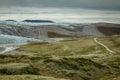 Longest road of Greenland waving along the glacier fronts to Point 660