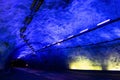 The longest road tunnel in the world Laerdalstunnelen Royalty Free Stock Photo