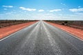 longest straight road in Australia Royalty Free Stock Photo