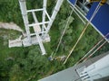 The longest suspended bridge, the bridge over the abyss Royalty Free Stock Photo