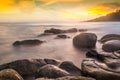 Longexposure Beautiful thailand sea of sunset