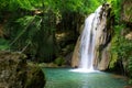 Longexposure photography of waterfall in forest Royalty Free Stock Photo