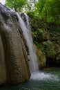 Longexposure photography of waterfall in forest Royalty Free Stock Photo