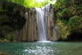 Longexposure photography of waterfall in forest Royalty Free Stock Photo