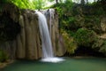 Longexposure photography of waterfall in forest Royalty Free Stock Photo