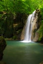 Longexposure photography of waterfall in forest Royalty Free Stock Photo
