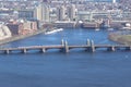 Longfellow Bridge, Boston Royalty Free Stock Photo