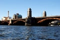 Longfellow bridge, Boston, MA Royalty Free Stock Photo
