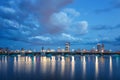 Longfellow Bridge at Night Royalty Free Stock Photo
