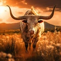 Longhorn Bull in
