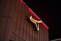 LongHorn Steakhouse Restaurant at night building logo