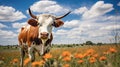 longhorn texas cow Royalty Free Stock Photo