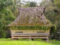 Longhouse that belonged to King Simalungan, outdoor museum in Pematang Purba, Indonesia Royalty Free Stock Photo