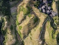 Longji terrace rice field,Aerial photography