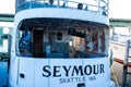 Longliner`s moored at fisherman`s terminal in Seattle Washington.