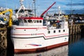 Longlining fishing boat Einar N-31 in port of Hafnafjordur Royalty Free Stock Photo
