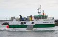 Longlining fishing vessel Sandfell being unloaded Royalty Free Stock Photo