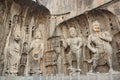 Longmen Caves in Luoyang Royalty Free Stock Photo