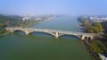 Longmen Grottoes bridge luoyang china Royalty Free Stock Photo