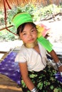 A longneck thai tribe girl Royalty Free Stock Photo