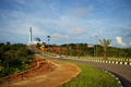 Longroad to great beautiful mosque Royalty Free Stock Photo