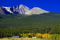 Longs Peak in Autumn Royalty Free Stock Photo