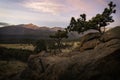 Longs Peak Morning in Rocky Mountain National park Royalty Free Stock Photo