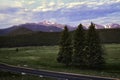 Longs peak Mountain from Bear Lake Road, Rocky Mountain National ark Royalty Free Stock Photo