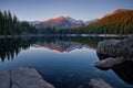 Longs Peak Reflection on Bear Lake Royalty Free Stock Photo