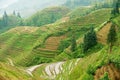 The Longsheng Rice Terraces in Longsheng County about 100 km from Guilin, China.