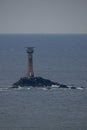 The Longships Lighthouse located on one of the Longships islets