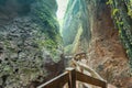 Longshuixia Fissure Gorge in Wulong-Chongqing China Royalty Free Stock Photo