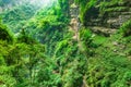 Longshuixia Fissure Gorge in Wulong country, Chongqing, China Royalty Free Stock Photo