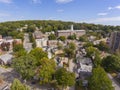 Longsjo Middle School aerial view, Fitchburg, Massachusetts, USA