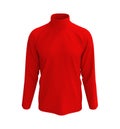 Long-sleeve turtleneck shirt mockup in front view