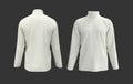 Longsleeves turtleneck shirt mockup isolated on grey