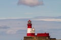 Longstone Lighthouse on Longstone Rock, England Royalty Free Stock Photo