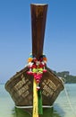 Longtail Boat front view