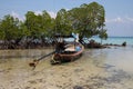 Longtail boat on Koh Kradan in southern Thailand.